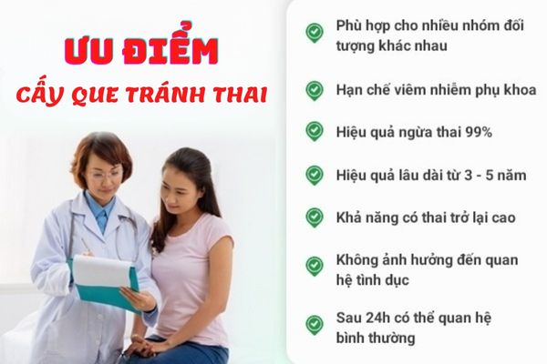 Cấy que tránh thai mang đến nhiều lợi ích cho nữ giới