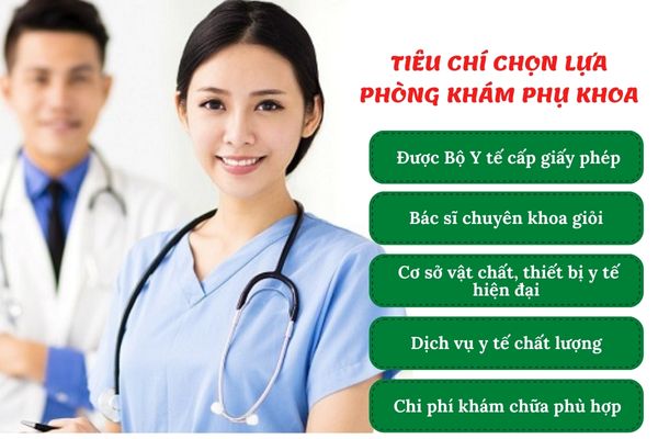 Phòng khám phụ khoa cần đáp ứng đủ các tiêu chí cơ bản để đảm bảo độ uy tín và an toàn