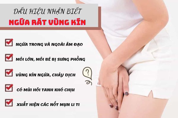 Triệu chứng ngứa rát vùng kín ở nữ giới