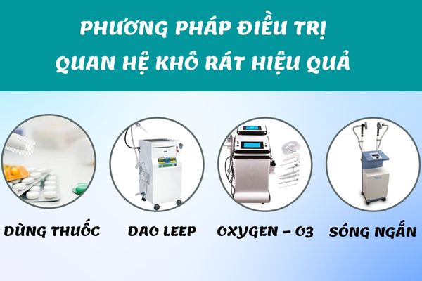 Các phương pháp điều trị quan hệ khô rát hiệu quả